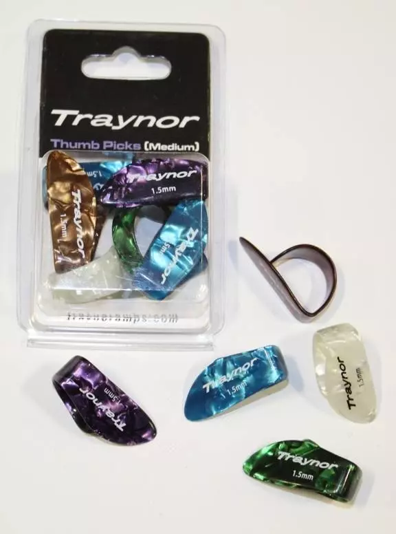Celluloid Thumb Picks Pack of 6 - 1.5mm/Medium